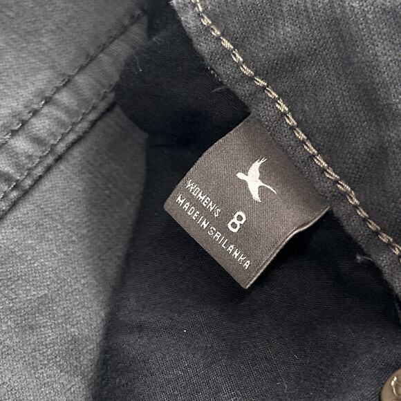 Eddie Bauer Corduroy Pants Women 8 Gray Curvy Bootcut Retro Outdoor School Basic - Picture 9 of 14